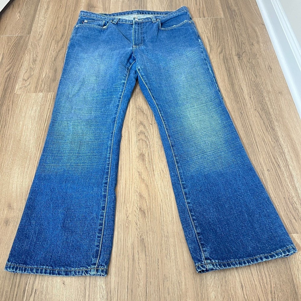 Ralph‎ Lauren Kelly Jeans 14 Western Cowgirl Rodeo Classic Straight Denim
